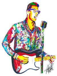 Buddy Holly Poster, seen on Etsy