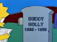 Buddy Holly Grave - From the Simpsons TV series - As seen on getyam.io