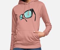 hoodie for women with Buddy Holly glasses
