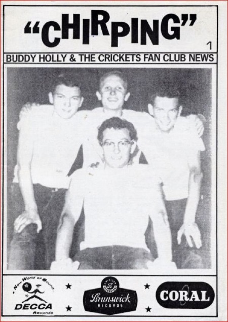 BUDDY HOLLY & THE CRICKETS FAN CLUB MAG