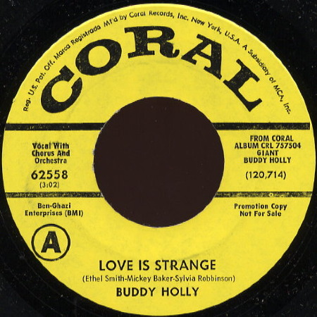 LOVE IS STRANGE Buddy Holly