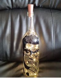 Buddy Holly Bottle Light as seen on Etsy