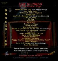 Sam Richman & The Rockin' Kind, CD Album 