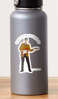 Linkbekka Buddy Holly Sticker, as seen on Redbubble