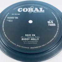 Buddy Holly Record Label Coaster by ShineyPopsters on Etsy