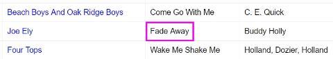 FADE AWAY