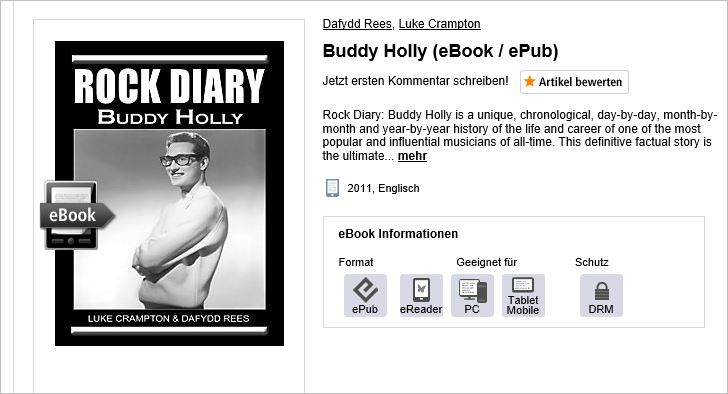 Rock Diary Buddy Holly