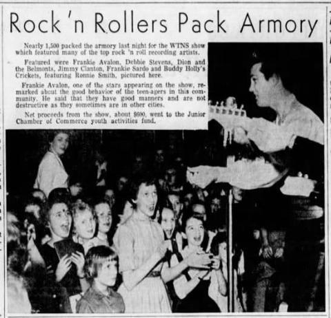 Ronnie Smith fronting the Crickets WDP 1959