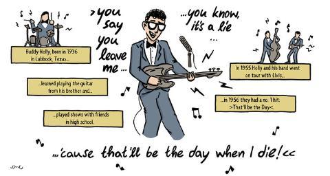 Buddy Holly Comic Bio by © SteveMClemens