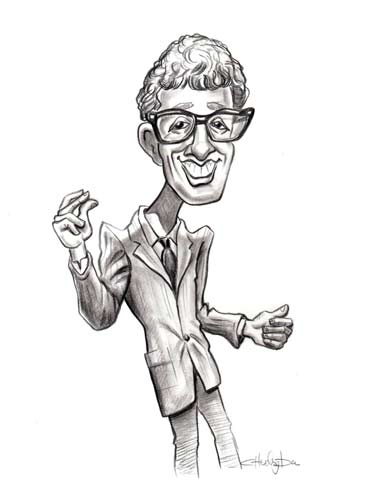 Excellent caricature of Buddy by the artist Lisa.