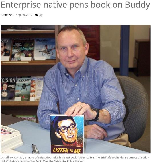 Enterprise Native Pens Book on Buddy Holly