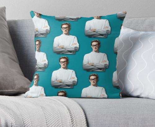 Buddy_Holly_Decorative_Cushion_by_©_Redbubble