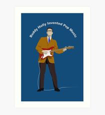 Buddy Holly Print by © Linkbekka