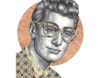 BUDDY_HOLLY_PRINT_BY_©LUCIESARTWORK