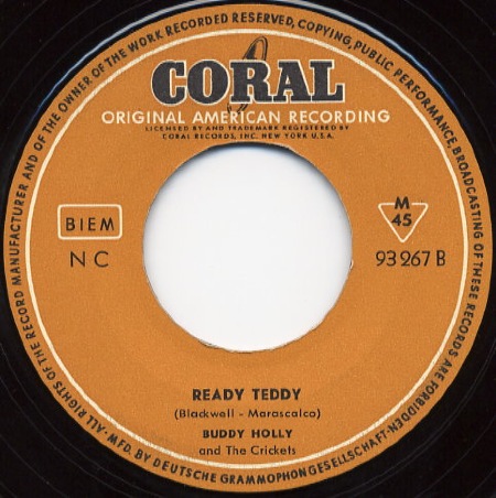 Ready Teddy - Buddy Holly - German Pressing