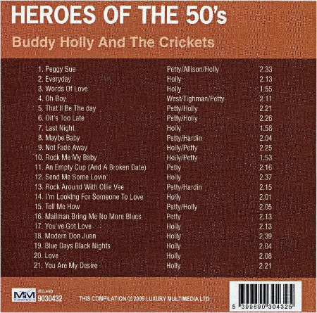 HEROES OF THE 50's - BUDDY HOLLY