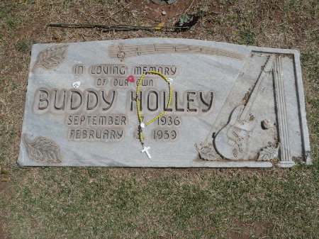 Buddy's grave in April 2009