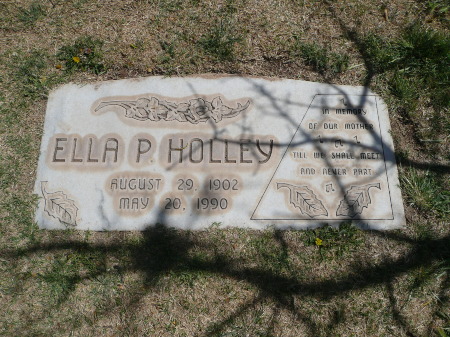 Ella P. Holley's Grave