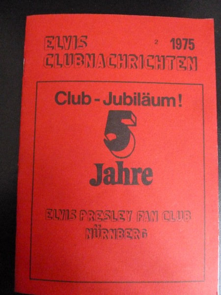 ELVIS PRESLEY FAN CLUB NUREMBERG GERMANY, Issue 2 - 1975