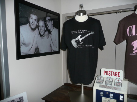 FAN STUFF FOR SALE - Inside the Norman & Vi Petty ROCK & ROLL MUSEUM - Clovis NM