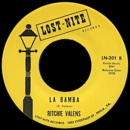 LOST - NITE RECORDS Philadelphia PA, RITCHIE VALENS - LA BAMBA