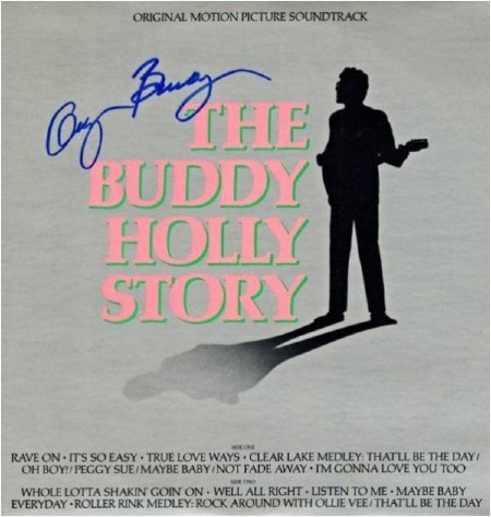 THE BUDDY HOLLY STORY MIT AUTOGRAMM VON GARY BUSEY