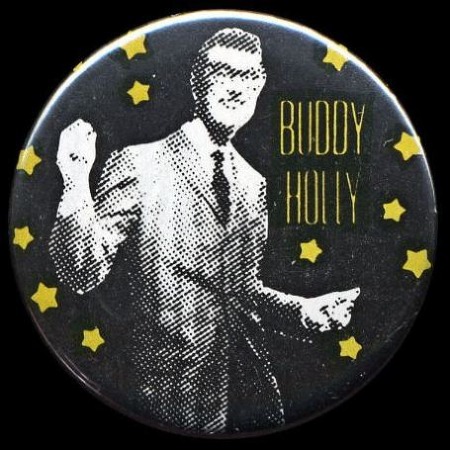 BUDDY HOLLY BADGE