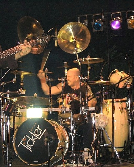Chris Stongle, Runaway Express, on drums