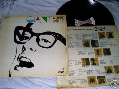 USA 1969 LP GIANT BUDDY HOLLY ON CORAL