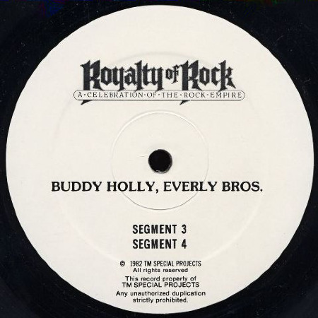 ROYALTY OF ROCK, Buddy Holly, Everly Bros.