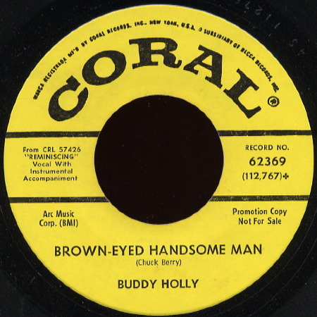 BUDDY HOLLY Brown - eyed handsome man