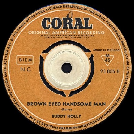 BUDDY HOLLY - BROWN EYED HANDSOME MAN