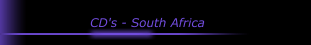 CD's - South Africa