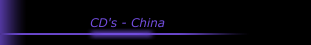 CD's - China